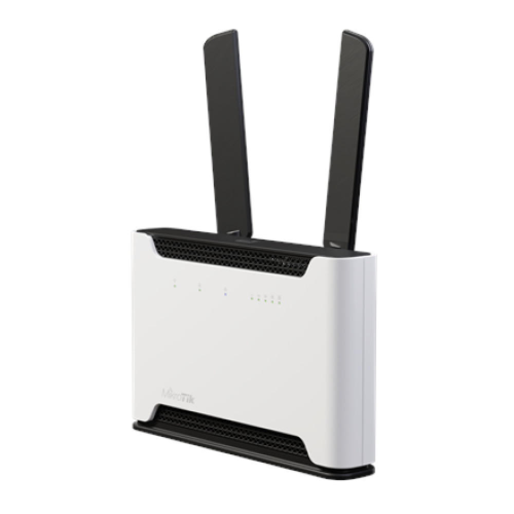 Mikrotik D53G-5HacD2HnD-TC&RG502Q-EA, Chateau 5G, LTE 20 (2.0 Gbps Downlink, 200 Mbps Uplink), the LTE chip is built-in, 4x4 MIMO LTE support, 2.4 GHz 802.11b/g/n dual-chain, 5 GHz 802.11a/n/ac dual-chain, 5xGigabit LAN ports, 1xUSB port, Router OS Mi