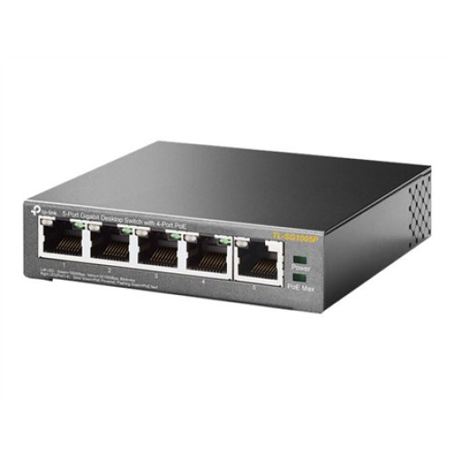 TP-LINK , Switch , TL-SG1005P , Unmanaged , Desktop , Gigabit Ethernet (copper) ports quantity 5 , Power over Ethernet (PoE) ports quantity 4 , Power supply type External