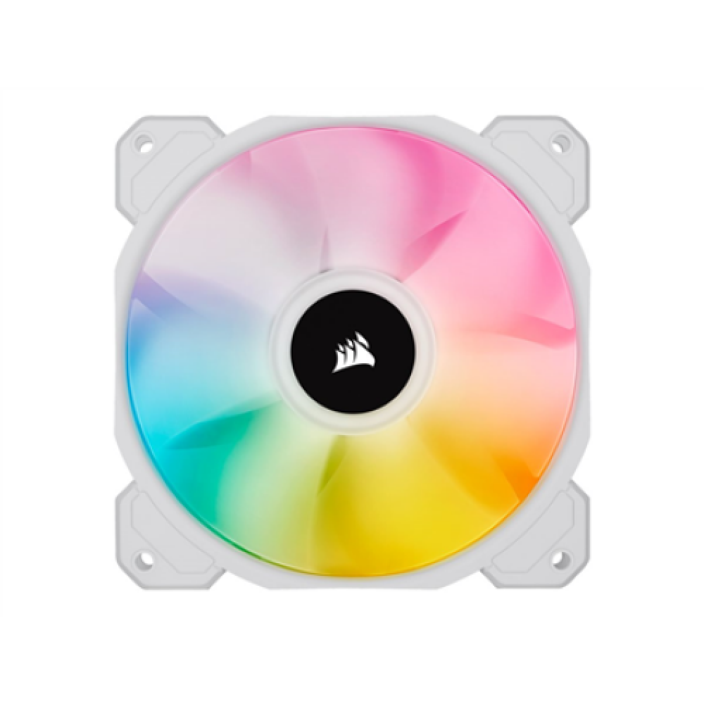 Corsair , 120mm White PWM Fan, Triple Pack with Lighting Node CORE , iCUE SP120 RGB ELITE Performance , Case Fan