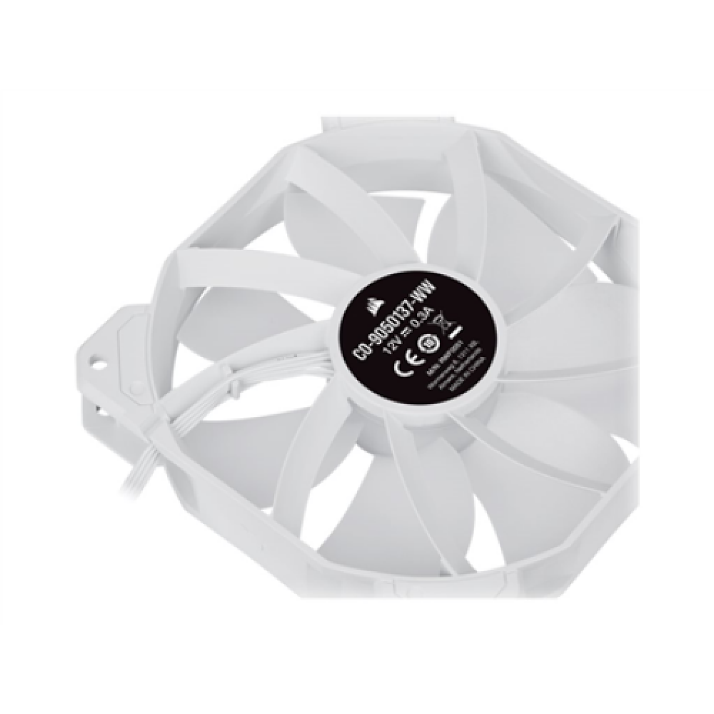 Corsair , 120mm White PWM Fan, Triple Pack with Lighting Node CORE , iCUE SP120 RGB ELITE Performance , Case Fan