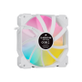 Corsair , 120mm White PWM Fan, Triple Pack with Lighting Node CORE , iCUE SP120 RGB ELITE Performance , Case Fan