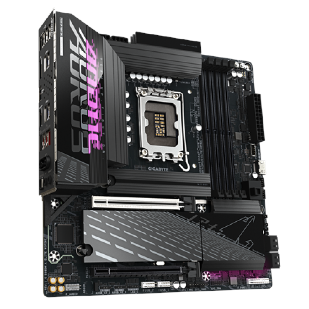 Gigabyte B860M AORUS ELITE WIFI6E , Processor family Intel , Processor socket LGA1851 , DDR5 , Supported hard disk drive interfaces SATA, M.2 , Number of SATA connectors 4
