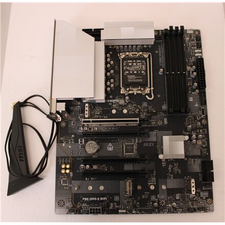 SALE OUT. MSI PRO Z890-S WIFI , Processor family Intel , Processor socket LGA1851 , DDR5 , Supported hard disk drive interfaces SATA, M.2 , Number of SATA connectors 4 , USED, REFURBISHED, WITHOUT ACCESSORIES, ONLY BACKPANEL INCLUDED