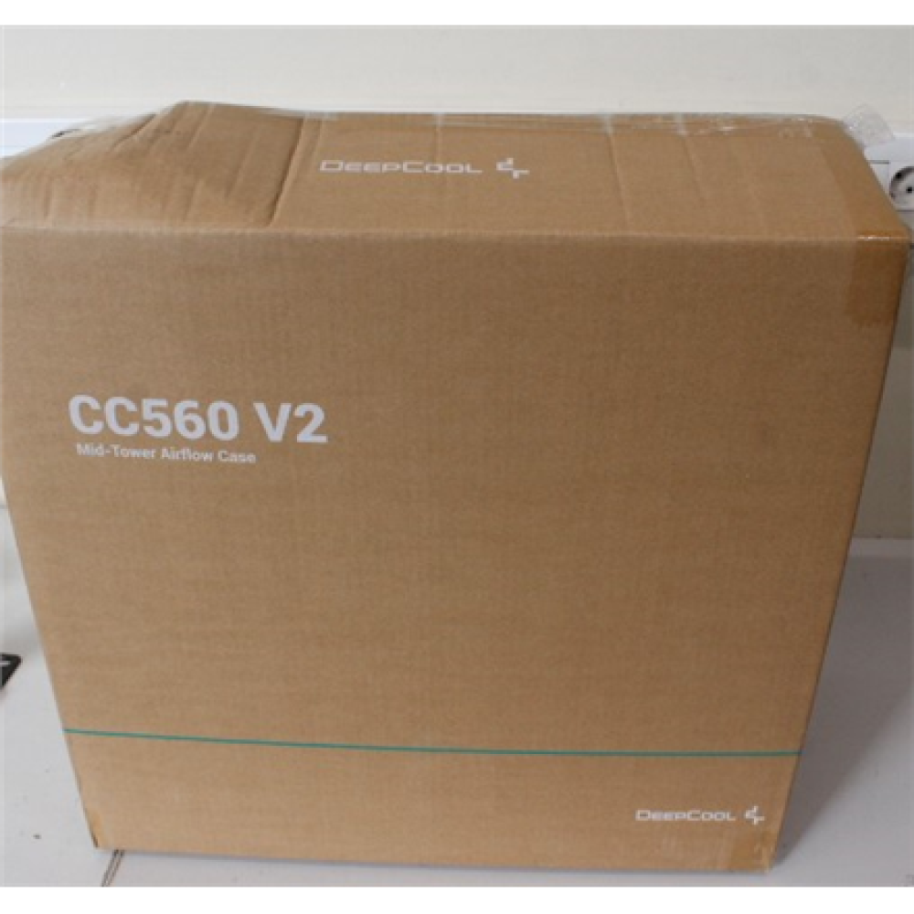 SALE OUT. Deepcool CC560 V2 MID TOWER CASE, Black , Deepcool , Case , CC560 V2 , Black , Mid-Tower , DAMAGED PACKAGING , Power supply included No , ATX PS2