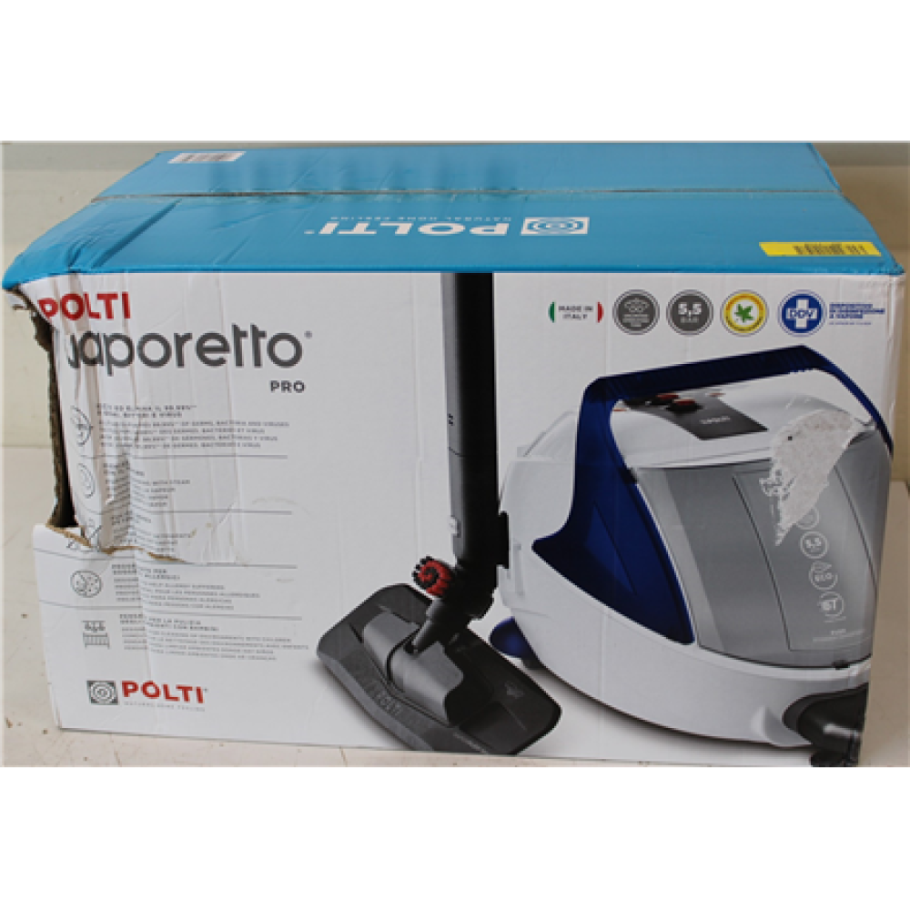 SALE OUT. , Polti , Steam cleaner , PTEU0313 Vaporetto Pro 100 Eco Power , Power 1900 W , Steam pressure 5.5 bar , Water tank capacity 2 L , White/Blue , DAMAGED PACKAGING , Warranty 24 month(s)