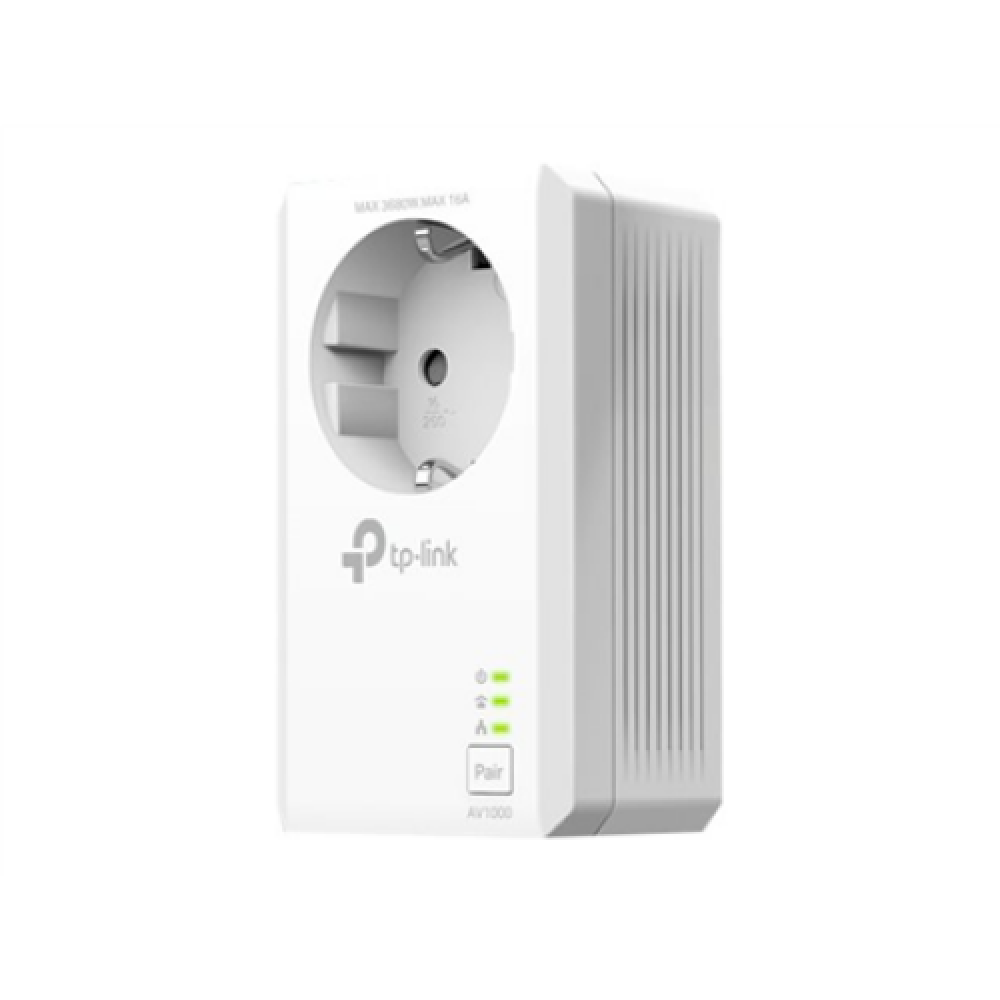 TP-LINK AV1000 2-Port Gigabit Passthrough Powerline Starter Kit TL-PA7027P KIT 10/100/1000 Mbit/s, Ethernet LAN (RJ-45) ports 2, No Wi-Fi, Extra socket