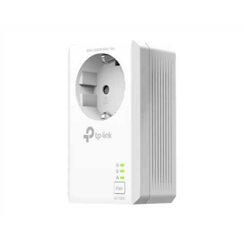 TP-LINK , AV1000 2-Port Gigabit Passthrough Powerline Starter Kit , TL-PA7027P KIT , 10/100/1000 Mbit/s , Ethernet LAN (RJ-45) ports 2 , No Wi-Fi , Extra socket