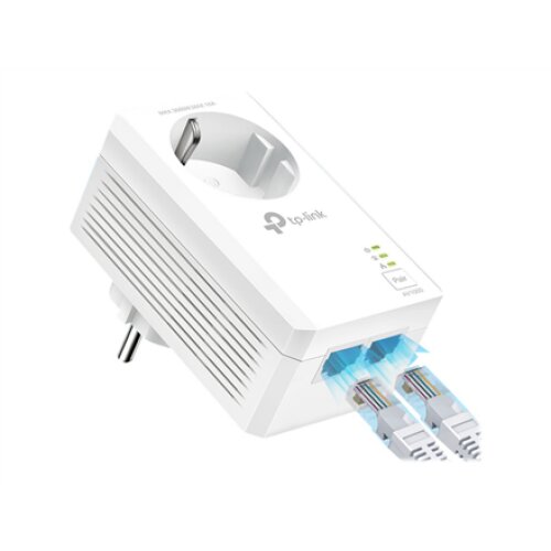 TP-LINK , AV1000 2-Port Gigabit Passthrough Powerline Starter Kit , TL-PA7027P KIT , 10/100/1000 Mbit/s , Ethernet LAN (RJ-45) ports 2 , No Wi-Fi , Extra socket