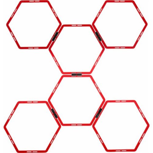 Pure2Improve , Hexagon Agility Grid , Red
