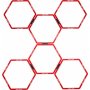 Pure2Improve , Hexagon Agility Grid , Red