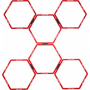 Pure2Improve , Hexagon Agility Grid , Red