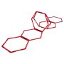 Pure2Improve , Hexagon Agility Grid , Red