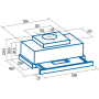 CATA , Hood , TFH 6630 WH , Telescopic , Energy efficiency class A+ , Width 60 cm , 605 m³/h , Touch control , LED , White