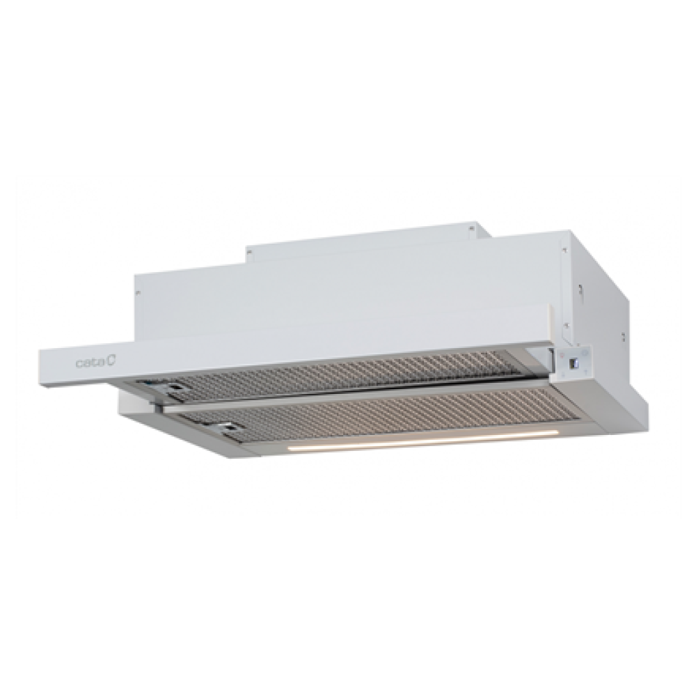 CATA , Hood , TFH 6630 WH , Telescopic , Energy efficiency class A+ , Width 60 cm , 605 m³/h , Touch control , LED , White
