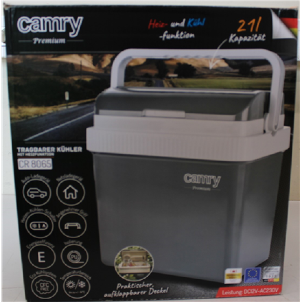 SALE OUT. Camry CR 8065 Portable Cooler, 21 L, , Camry Portable Cooler , CR 8065 , 21 L , 12 V , F , COOL-WARM switch , DEMO