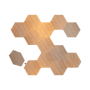 Nanoleaf,Elements Wood Look Hexagons Starter Kit (13 panels),Cool White + Warm White