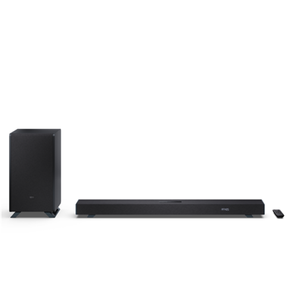 Sharp , 3.1.2 Dolby Atmos/DTS:X Soundbar with Wireless Subwoofer , HT-SBW53121(BK) , 550 W , Bluetooth , Black , Wireless connection