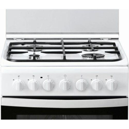 INDESIT Cooker IS5G5PHW/E Hob type Gas, Oven type Electric, White, Width 50 cm, Grilling, 60 L, Depth 60 cm