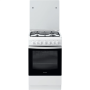 INDESIT Cooker IS5G5PHW/E Hob type Gas, Oven type Electric, White, Width 50 cm, Grilling, 60 L, Depth 60 cm