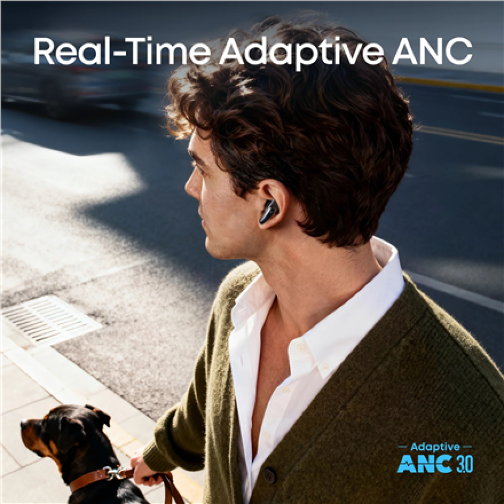 Anker Soundcore True Wireless Earphones , Liberty Buds , Bluetooth , Semi-in-ear , Microphone , Black , Noise canceling , Noise reduction