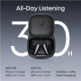 Anker Soundcore True Wireless Earphones , Liberty Buds , Bluetooth , Semi-in-ear , Microphone , Black , Noise canceling , Noise reduction