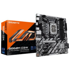 Gigabyte B860M D3W , Processor family Intel , Processor socket LGA1851 , DDR5 , Supported hard disk drive interfaces M.2, SATA , Number of SATA connectors 4