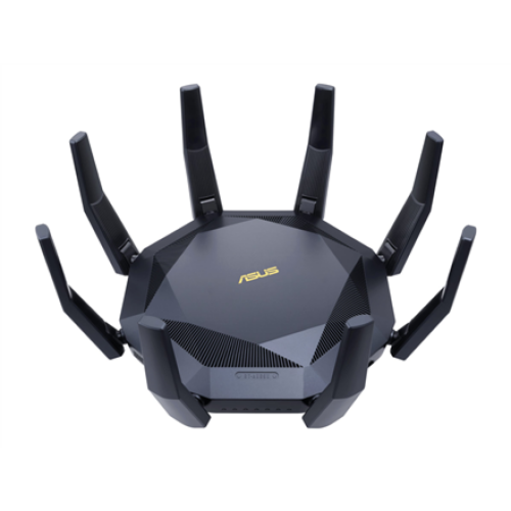 AX6000 Dual Band Router , RT-AX89X , 802.11ax , 4804+1300 Mbit/s , 10/100/1000 Mbit/s , Ethernet LAN (RJ-45) ports 8 , Mesh Support Yes , MU-MiMO Yes , Antenna type 8xExternal , 2xUSB 3.1 Gen 1