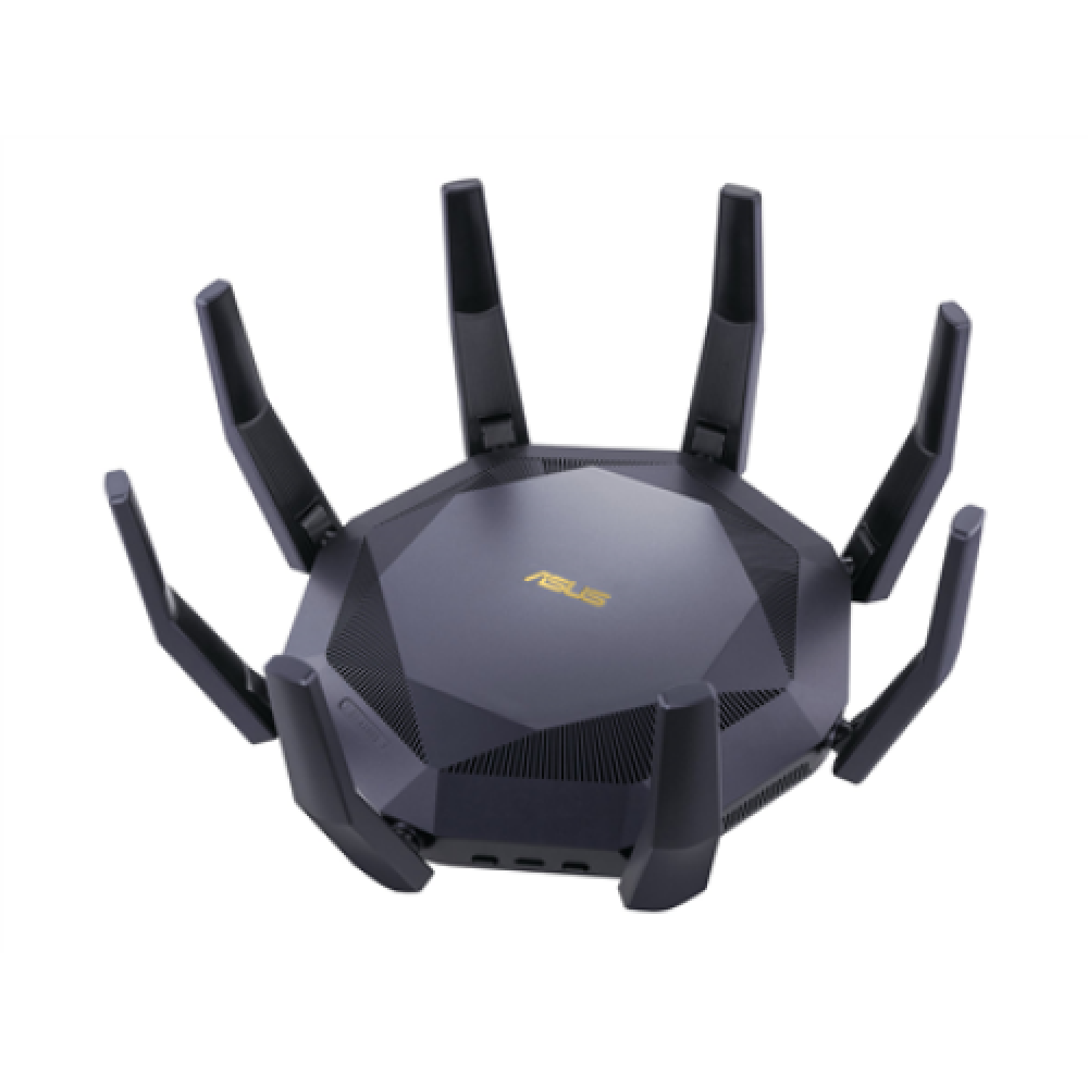 AX6000 Dual Band Router , RT-AX89X , 802.11ax , 4804+1300 Mbit/s , 10/100/1000 Mbit/s , Ethernet LAN (RJ-45) ports 8 , Mesh Support Yes , MU-MiMO Yes , Antenna type 8xExternal , 2xUSB 3.1 Gen 1
