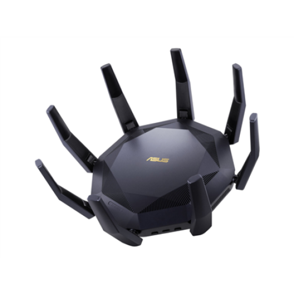 AX6000 Dual Band Router , RT-AX89X , 802.11ax , 4804+1300 Mbit/s , 10/100/1000 Mbit/s , Ethernet LAN (RJ-45) ports 8 , Mesh Support Yes , MU-MiMO Yes , Antenna type 8xExternal , 2xUSB 3.1 Gen 1