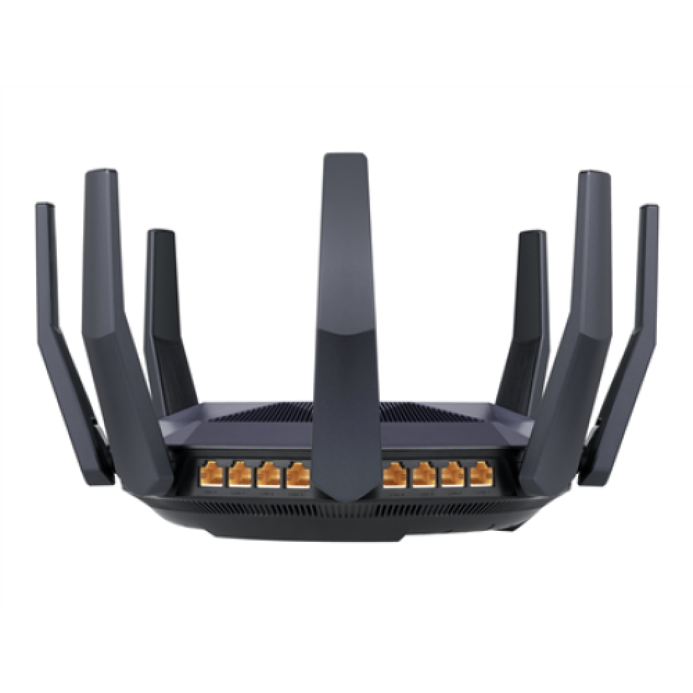 AX6000 Dual Band Router , RT-AX89X , 802.11ax , 4804+1300 Mbit/s , 10/100/1000 Mbit/s , Ethernet LAN (RJ-45) ports 8 , Mesh Support Yes , MU-MiMO Yes , Antenna type 8xExternal , 2xUSB 3.1 Gen 1