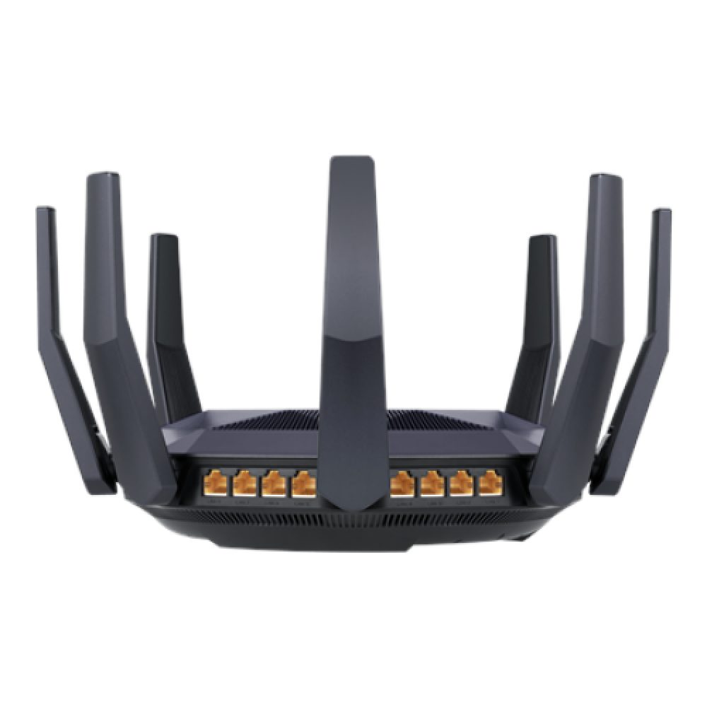 AX6000 Dual Band Router , RT-AX89X , 802.11ax , 4804+1300 Mbit/s , 10/100/1000 Mbit/s , Ethernet LAN (RJ-45) ports 8 , Mesh Support Yes , MU-MiMO Yes , Antenna type 8xExternal , 2xUSB 3.1 Gen 1