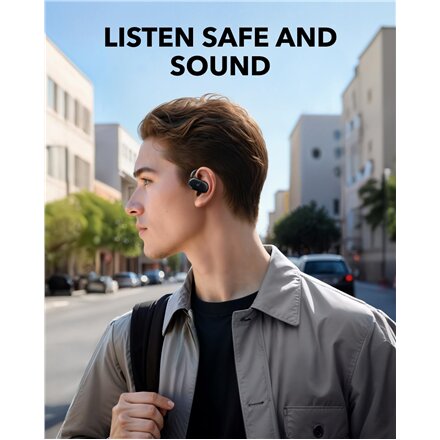 Anker Soundcore , Open-Ear Headphones , V20i , Bluetooth , Open-Ear , Microphone , Black , Wireless