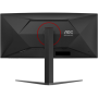 AOC CU34G4 , 34 , Fast VA , UWQHD , 21:9 , 180 Hz , 1 ms , 3440 x 1440 pixels , 300 cd/m² , HDMI ports quantity 2 , Black