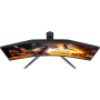 AOC CU34G4 , 34 , Fast VA , UWQHD , 21:9 , 180 Hz , 1 ms , 3440 x 1440 pixels , 300 cd/m² , HDMI ports quantity 2 , Black