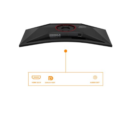 AOC , CU34G4 , 34 , Fast VA , UWQHD , 21:9 , 180 Hz , 1 ms , 3440 x 1440 pixels , 300 cd/m² , HDMI ports quantity 2 , Black