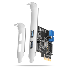 AXAGON PCI-Express card with a pair of internal and a pair of external USB 5Gbps ports , PCEU-232RS