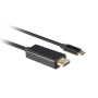 Lanberg USB-C to DisplayPort Cable, 0.5 m 4K/60Hz, Black , Lanberg , USB-C to DisplayPort Cable , CA-CMDP-10CU-0005-BK , 0.5 m , Black