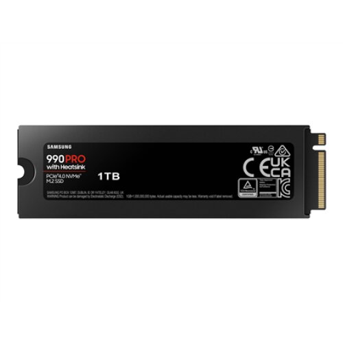 Samsung , 990 PRO with Heatsink , 1000 GB , SSD form factor M.2 2280 , Solid-state drive interface M.2 NVMe , Read speed 7450 MB/s , Write speed 6900 MB/s