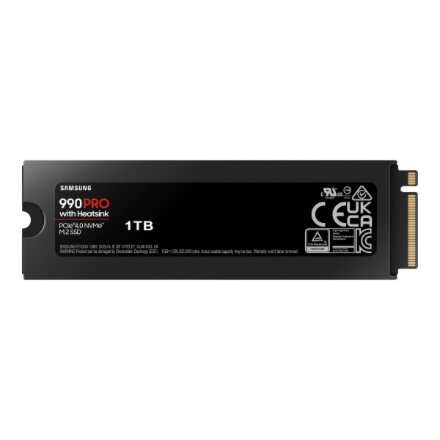 Samsung , 990 PRO with Heatsink , 1000 GB , SSD form factor M.2 2280 , Solid-state drive interface M.2 NVMe , Read speed 7450 MB/s , Write speed 6900 MB/s