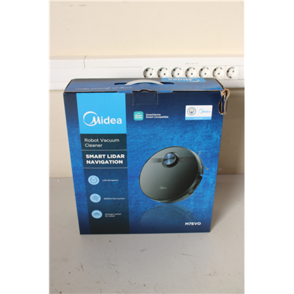 SALE OUT. Midea M7 Evo Robot Vacuum Cleaner, Black , Midea Robot Vacuum Cleaner , M7 Evo , Dry , Lithium ion , 5200 mAh , Dust capacity 0.43 L , 1500 Pa , Black , DAMAGED PACKAGING