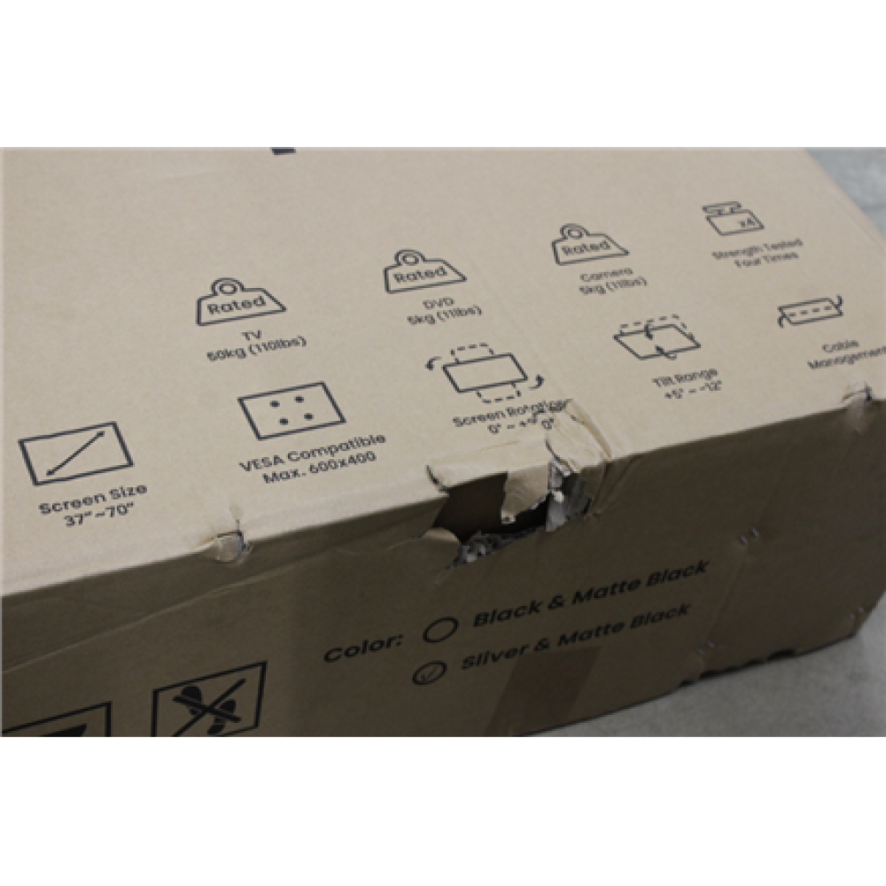 SALE OUT. Logilink BP0025 TV stand cart, adjustable TV height, 37–70“, max. 50 kg , Logilink , Floor stand , BP0025 , 30-70 , Maximum weight (capacity) 50 kg , DAMAGED PACKAGING