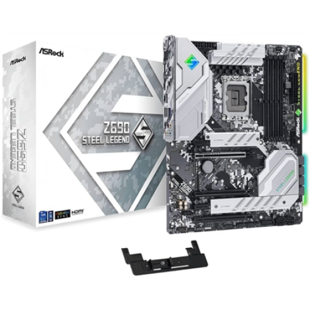 ASRock , Z690 Steel Legend , Processor family Intel , Processor socket LGA1700 , DDR4 DIMM , Memory slots 4 , Supported hard disk drive interfaces SATA3, M.2 , Number of SATA connectors 8 , Chipset Z690 , ATX