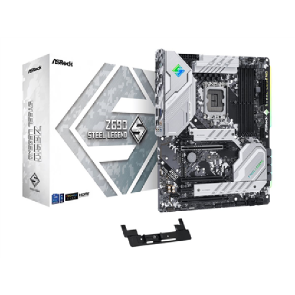 ASRock , Z690 Steel Legend , Processor family Intel , Processor socket LGA1700 , DDR4 DIMM , Memory slots 4 , Supported hard disk drive interfaces SATA3, M.2 , Number of SATA connectors 8 , Chipset Z690 , ATX