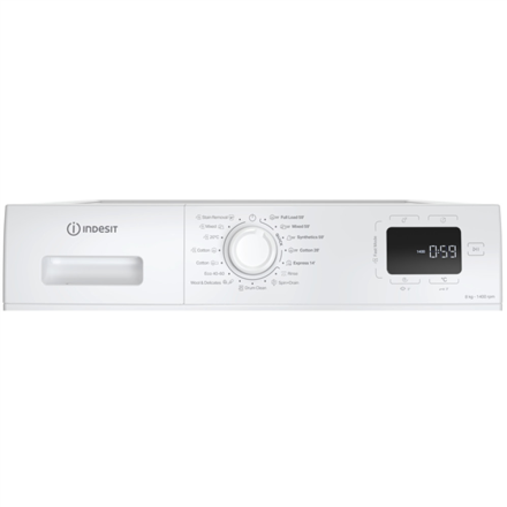 INDESIT Washing Machine , IM 864 MY TIME EE , Energy efficiency class A , Front loading , Washing capacity 8 kg , 1400 RPM , Depth 54.6 cm , Width 60 cm , Display , Digit , Steam function , White