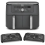 Dual Zone Airfryer , DZ400EU , NINJA Power 2470 W , Capacity 9.5 L , Gunmetal Grey