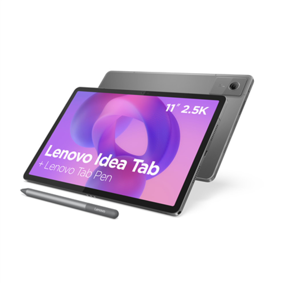 Lenovo Idea Tab (without power adapter) , TB336FU , 11 , Luna Grey , IPS , 2560 x 1600 pixels , MediaTek , Dimensity 6300 , 8 GB , Soldered LPDDR4x , 128 GB , Wi-Fi , Front camera , 5 MP , Rear camera , 8 MP , Bluetooth , 5.2 , Android , 15 (OS upgrades u
