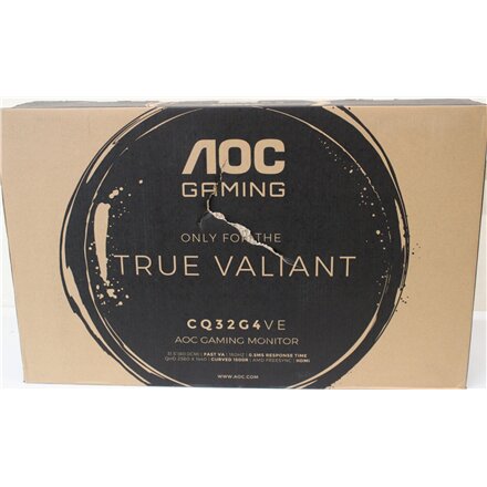 SALE OUT. AOC CQ32G4VE 31.5 VA/16:9/2560×1440/300 cdm2/1ms/DP HDMI Audio out , SALE OUT. AOC , CQ32G4VE , 31.5 , VA , QHD , 16:9 , 180 Hz , 1 ms , 2560 x 1440 pixels , 300 cd/m² , HDMI ports quantity 2 , Warranty 36 month(s) , DAMAGED PACKAGING