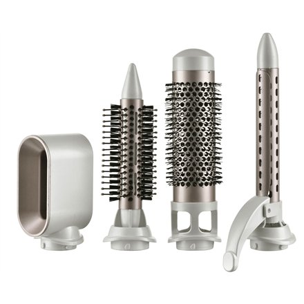 Adler 5-in-1 Curling Iron-Dryer , AD 2027 , Number of heating levels 2 , 1200 W , White/Champagne