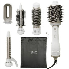 Adler 5-in-1 Curling Iron-Dryer , AD 2027 , Number of heating levels 2 , 1200 W , White/Champagne