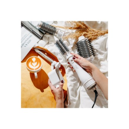 Adler 5-in-1 Curling Iron-Dryer , AD 2027 , Number of heating levels 2 , 1200 W , White/Champagne